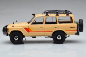 Toyota Land Cruiser 60 Beige Con Parti Opzionali Kyosho 1:18 08956XBE Pressofusione — immagine 4 di 12