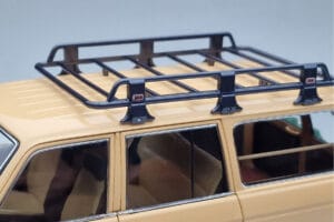 Toyota Land Cruiser 60 Beige Con Parti Opzionali Kyosho 1:18 08956XBE Pressofusione — immagine 8 di 12