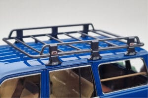 Toyota Land Cruiser 60 Blu Con Parti Opzionali Kyosho 1:18 08956XBL Pressofusione — immagine 7 di 11