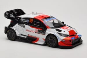 Toyota GR Yaris Rally1 #69 K. Rovanpera / J. Halttunen Rally Monte Carlo World Champion 2023 IXO 1:18 18RMC152B Pressofusione — immagine 4 di 6