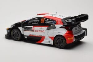 Toyota GR Yaris Rally1 #69 K. Rovanpera / J. Halttunen Rally Monte Carlo World Champion 2023 IXO 1:18 18RMC152B Pressofusione — immagine 5 di 6