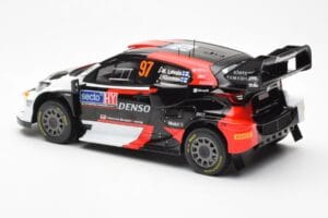 Toyota GR Yaris Rally1 #97 J-M. Latvala / J. Hanninen Rally Finland 2023 IXO 1:18 18RMC174B Pressofusione — immagine 5 di 6