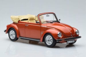 Volkswagen Beetle 1303 Cabriolet Arancione Norev 1:18 188526 Pressofusione — immagine 4 di 6
