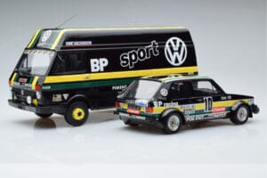 Volkswagen LT35 + Golf 1 GTI Group 2 Black Otto 1:18 OT353 Resina — immagine 2 di 6
