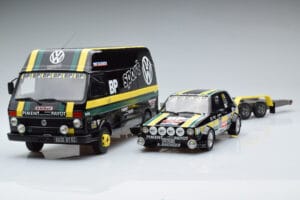 Volkswagen LT35 + Golf 1 GTI Group 2 Black Otto 1:18 OT353 Resina — immagine 3 di 6