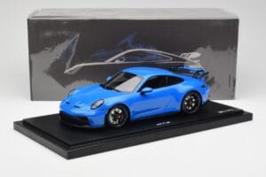 Porsche 911 992 GT3 Shark Blu Minichamps 1:18 WAP0211490M003 Resina — immagine 7 di 7