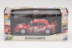 Alfa Romeo 155 V6 #12 M. Alboreto DTM 1995 Minichamps 1:43 430950312 Pressofusione — immagine 4 di 4