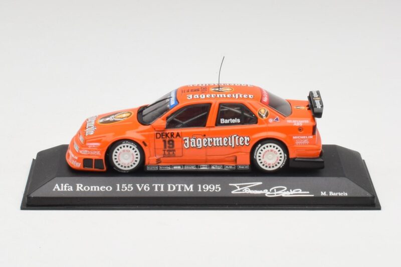 Alfa Romeo 155 V6 TI #19 Jagermeister M. Bartels DTM 1995 Minichamps 1:43 430950219 Pressofusione