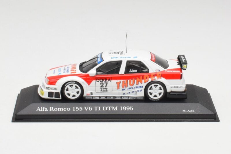 Alfa Romeo 155 V6 TI #27 M. Alen Presentation DTM 1995 Minichamps 1:43 430950227 Pressofusione