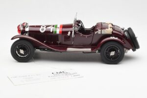 Alfa Romeo 1750 GS Spider #84 T. Nuvolari / B. Guidotti Mille Miglia Winner 1930 CMC 1:18 M-141 Pressofusione — immagine 3 di 6