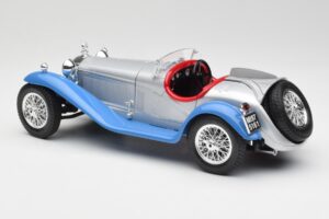 Alfa Romeo 2300 Spider Blu Argento Bburago 1:18 3008 Pressofusione — immagine 7 di 8
