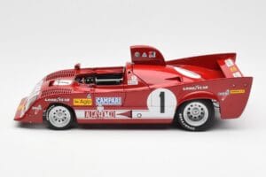 Alfa Romeo 33TT 12 #1 A. Merzario / J. Laffite 1000km Nurburgring Winner 1975 AUTOart 1:18 87505 Pressofusione — immagine 4 di 8