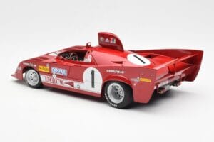 Alfa Romeo 33TT 12 #1 A. Merzario / J. Laffite 1000km Nurburgring Winner 1975 AUTOart 1:18 87505 Pressofusione — immagine 7 di 8