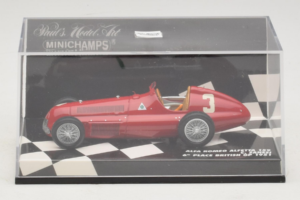 Alfa Romeo 159 Alfetta #3 C. Sanesi 6th Place British GP 1951 Minichamps 1:43 400511203 Pressofusione — immagine 5 di 5