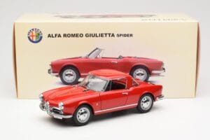 Alfa Romeo Giulietta 1300 Spider Rosso AUTOart 1:18 70157 Pressofusione — immagine 8 di 8