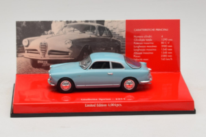 Alfa Romeo Giulietta Sprint Azzurro Chiaro Minichamps 1:43 403120403 Pressofusione