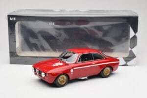 Alfa Romeo GTA 1300 Junior Rosso Minichamps 1:18 155120020 Pressofusione — immagine 6 di 6