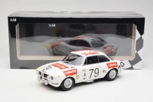 Alfa Romeo GTA 1300 #79 H. Rubens / C. Van Ryn 24 Hours of Spa 1971 Minichamps 1:18 155711279 Pressofusione — immagine 6 di 6