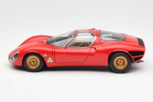 Alfa Romeo 33 Stradale Rosso AUTOart 1:18 70191 Pressofusione — immagine 4 di 8
