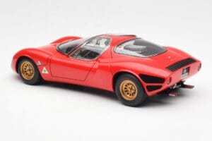 Alfa Romeo 33 Stradale Rosso AUTOart 1:18 70191 Pressofusione — immagine 7 di 8