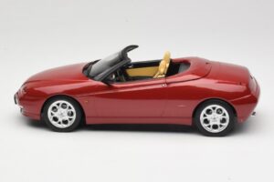 Alfa Romeo Spider 916 Proteo Red Metallic Norev 1:18 187854 Pressofusione — immagine 3 di 6