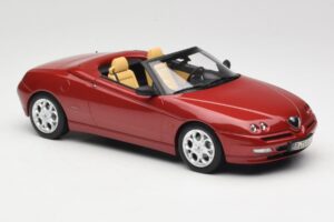 Alfa Romeo Spider 916 Proteo Red Metallic Norev 1:18 187854 Pressofusione — immagine 4 di 6