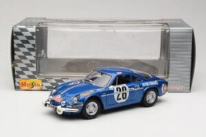 Alpine A110 1600S #28 Alpine-Renault O. Andersson / D. Stone Rally Monte Carlo 1971 Maisto 1:18 56033 Pressofusione — immagine 8 di 8