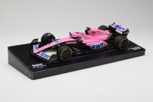 Alpine A522 BWT #14 F. Alonso BWT Alpine F1 Team Bahrain Grand Prix 2022 Minichamps 1:18 147220114 Resina — immagine 2 di 7