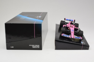 Alpine A522 BWT #14 F. Alonso BWT Alpine F1 Team Bahrain Grand Prix 2022 Minichamps 1:18 147220114 Resina — immagine 6 di 7