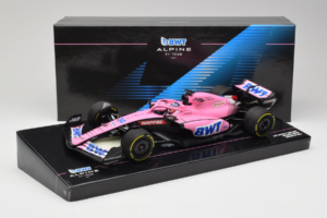 Alpine A522 BWT #14 F. Alonso BWT Alpine F1 Team Bahrain Grand Prix 2022 Minichamps 1:18 147220114 Resina — immagine 7 di 7