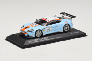 Aston Martin DBRS9 Gulf #92 T. Enge / Lechner VLN 250 Nurburgring 2008 Minichamps 1:43 400081392 Pressofusione — immagine 2 di 4