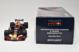 Aston Martin Red Bull Racing RB14 Tag Heuer #33 M. Verstappen Mexican GP 2018 Minichamps 1:18 110181933 Pressofusione — immagine 6 di 6