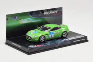 Aston Martin V8 Vantage N24 #7 U. Bez / Porritt / R. Meaden 24 Hours Nurburgring 2008 Minichamps 1:43 437081307 Pressofusione — immagine 2 di 4