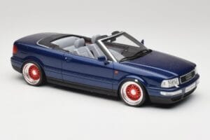Audi 80 B4 Cabriolet Ming Blu Metallic Custom Wheels Otto 1:18 OT806-C Resina — immagine 4 di 6
