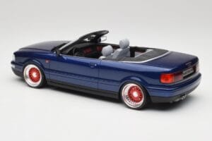 Audi 80 B4 Cabriolet Ming Blu Metallic Custom Wheels Otto 1:18 OT806-C Resina — immagine 5 di 6