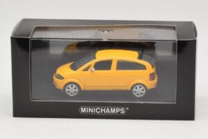 Audi A2 8Z Giallo Minichamps 1:43 AUDI005 Pressofusione — immagine 4 di 4