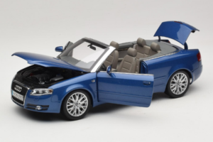Audi A4 B6 Cabriolet Blu Norev 1:18 5010504325 Pressofusione — immagine 2 di 9