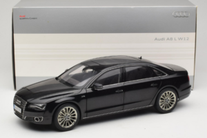 Audi A8L D3 W12 Phantom Black Kyosho 1:18 5011008125 Pressofusione — immagine 8 di 8