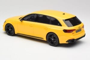 Audi RS4 B9 Avant 25° Anniversario Vegas Giallo GT Spirit 1:18 GT935 Resina — immagine 5 di 6