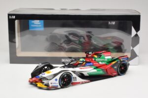 Audi e-tron FE05 Audi Sport ABT Schaeffler #11 L. di Grassi Formula E Season 5 2019 Minichamps 1:18 114180011 Pressofusione — immagine 6 di 6