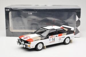 Audi Quattro #14 M. Mouton / F. Pons Winners Rally Sanremo 1981 Minichamps 1:18 155811114 Pressofusione — immagine 6 di 6