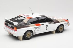 Audi Quattro A1 #2 H. Mikkola / A. Hertz Audi Sport Rally Monte Carlo 1983 Minichamps 1:18 155831102 Pressofusione — immagine 2 di 6