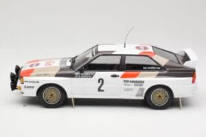 Audi Quattro A1 #2 H. Mikkola / A. Hertz Audi Sport Rally Monte Carlo 1983 Minichamps 1:18 155831102 Pressofusione — immagine 3 di 6