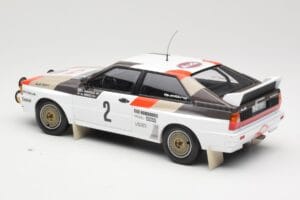 Audi Quattro A1 #2 H. Mikkola / A. Hertz Audi Sport Rally Monte Carlo 1983 Minichamps 1:18 155831102 Pressofusione — immagine 5 di 6
