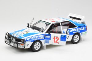 Audi Quattro A2 #12 H. Wittmann / R. Diekmann Safari Rally 1984 Sun Star 1:18 4246 Pressofusione — immagine 2 di 8