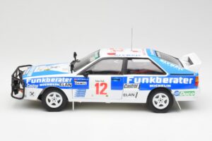 Audi Quattro A2 #12 H. Wittmann / R. Diekmann Safari Rally 1984 Sun Star 1:18 4246 Pressofusione — immagine 4 di 8