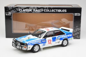 Audi Quattro A2 #12 H. Wittmann / R. Diekmann Safari Rally 1984 Sun Star 1:18 4246 Pressofusione — immagine 8 di 8