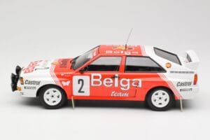 Audi Quattro A2 #2 B. Waldegård / H-T. Thorszelius Belga Team Winners Boucles de Spa 1985 Minichamps 1:18 155851102 Pressofus — immagine 3 di 6
