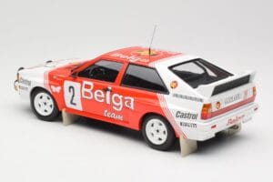 Audi Quattro A2 #2 B. Waldegård / H-T. Thorszelius Belga Team Winners Boucles de Spa 1985 Minichamps 1:18 155851102 Pressofus — immagine 5 di 6