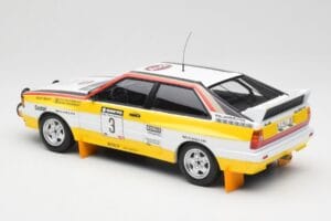 Audi Quattro A2 #3 S. Blomqvist / B. Cederberg Audi Sport Winners Sanyo Rally of New Zealand 1984 Minichamps 1:18 155841103 P — immagine 5 di 6